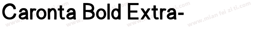 Caronta Bold Extra字体转换